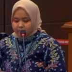 Doc. Manajer Pelaporan Tetap Usaha Pelanggan PLN, Betti Cahya Melani, saat menyampaikan penjelasan dalam sidang Mahkamah Konstitusi (MK) terkait mekanisme token listrik prabayar yang tidak memiliki masa kedaluwarsa seperti kuota internet, Senin (4/5/2020). Dalam keterangannya, PLN menjelaskan bahwa token listrik merupakan saldo energi dalam satuan kilowatt-hour (kWh) yang hanya berkurang sesuai konsumsi pelanggan dan tidak berbasis batas waktu penggunaan.
