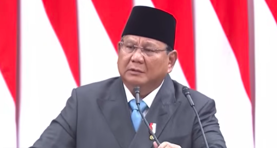 Doc. Presiden Republik Indonesia Prabowo Subianto saat menyampaikan pidato dalam Rapat Paripurna DPR RI di Kompleks Parlemen Senayan, Jakarta, terkait reformasi birokrasi, evaluasi kinerja Direktorat Jenderal Bea dan Cukai, serta penguatan pembangunan ekonomi nasional.