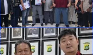 Doc. Kompilasi dokumentasi: Hairil Tami saat menjalani proses administrasi dan penyampaian laporan di kantor Polres Metro Bekasi Kabupaten terkait dugaan tindak pidana yang dilaporkannya. Kegiatan tersebut merupakan bagian dari prosedur pelaporan resmi kepada aparat penegak hukum.
