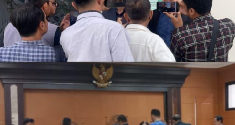 Doc. Suasana persidangan gugatan pemberhentian Sekretaris Daerah Kota Cilegon di Pengadilan Tata Usaha Negara (PTUN) Serang, Senin (4/5/2026), dengan agenda pemeriksaan saksi dari Badan Kepegawaian Daerah Provinsi Banten.