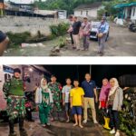 Doc. Kondisi lokasi talud sungai yang jebol di RT 08 RW 04 Kelurahan Bambankerep, Kota Semarang, saat ditinjau oleh pihak kelurahan, aparat keamanan, serta instansi terkait guna melakukan penanganan dan evaluasi dampak banjir yang merendam permukiman warga.