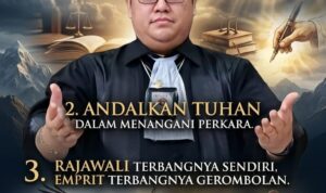 Doc. Ketua Umum FERADI WPI, Adv. Donny Andretti, S.H., S.Kom., M.Kom., C.Md., C.PFW., C.MDF., C.JKJ., C.FTAX., menyampaikan empat nilai dasar pendidikan yang menjadi bagian dari pembinaan karakter di lingkungan FERADI WPI, yaitu mengandalkan Tuhan dalam kehidupan dan profesi, menjunjung integritas dalam penanganan perkara, membangun kemandirian, serta membentuk keberanian melalui proses pendidikan dan pengalaman. (Dok. FERADI WPI)