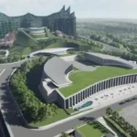 Doc. Tampak kawasan gedung pemerintahan di Ibu Kota Nusantara (IKN), Kalimantan Timur, yang masih dalam tahap pembangunan dan penyiapan infrastruktur sebagai pusat pemerintahan baru Republik Indonesia. (Sumber Foto: BBC).