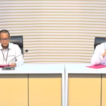 Doc. Plt Direktur Penyidikan KPK Achmad Taufik Husein didampingi Juru Bicara KPK Budi Prasetyo menyampaikan keterangan kepada awak media dalam konferensi pers terkait perkembangan penyidikan dan penahanan dua tersangka baru dalam kasus dugaan korupsi pengelolaan kuota haji Indonesia tahun 2023–2024 di Gedung Merah Putih KPK, Jakarta, Senin (8/6/2026).