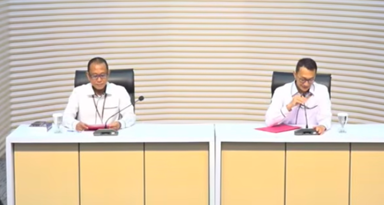 Doc. Plt Direktur Penyidikan KPK Achmad Taufik Husein didampingi Juru Bicara KPK Budi Prasetyo menyampaikan keterangan kepada awak media dalam konferensi pers terkait perkembangan penyidikan dan penahanan dua tersangka baru dalam kasus dugaan korupsi pengelolaan kuota haji Indonesia tahun 2023–2024 di Gedung Merah Putih KPK, Jakarta, Senin (8/6/2026).