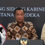 Doc. Pada latar belakang tampak Menteri Sekretaris Negara menyampaikan keterangan pers terkait restrukturisasi kepemimpinan BGN, sementara pada lingkaran inset (close-up) ditampilkan Nanik S. Deyang yang ditunjuk sebagai Kepala BGN yang baru. Pergantian kepemimpinan diumumkan pemerintah pada 2 Juni 2026 sebagai bagian dari penguatan tata kelola dan pengawasan Program Makan Bergizi Gratis (MBG).