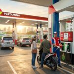 Doc. Ilustrasi pelayanan di salah satu SPBU Pertamina. Pemerintah bersiap menerapkan kebijakan wajib campur etanol 5 persen (B5) pada bensin non-subsidi mulai Juli 2026 sebagai langkah nyata transisi energi hijau dan penguatan ketahanan energi nasional.