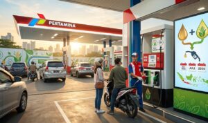 Doc. Ilustrasi pelayanan di salah satu SPBU Pertamina. Pemerintah bersiap menerapkan kebijakan wajib campur etanol 5 persen (B5) pada bensin non-subsidi mulai Juli 2026 sebagai langkah nyata transisi energi hijau dan penguatan ketahanan energi nasional.
