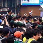 Doc. Sejumlah mahasiswa menyampaikan aspirasi dalam aksi demonstrasi di kawasan Jakarta Pusat, Senin (15/6/2026). Aksi berlangsung dengan pengawalan aparat keamanan dan menjadi bagian dari penyampaian pendapat di muka umum terkait berbagai isu kebijakan nasional.