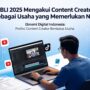 Doc. Ilustrasi aktivitas content creator di depan perangkat digital yang menggambarkan pengakuan profesi kreator konten sebagai kegiatan usaha dalam KBLI 2025. Kreator yang memperoleh pendapatan dari aktivitas komersial seperti endorsement, sponsor, dan monetisasi kini dapat memerlukan legalitas usaha berupa Nomor Induk Berusaha (NIB). (Ilustrasi).