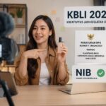 Doc. Ilustrasi seorang content creator sedang membuat konten digital di depan kamera dan perangkat produksi. Ilustrasi ini menggambarkan aktivitas kreator konten yang memperoleh pendapatan dari monetisasi, endorsement, dan kerja sama komersial, yang dalam KBLI 2025 diakui sebagai kegiatan usaha dan berkaitan dengan kepemilikan Nomor Induk Berusaha (NIB). (Foto: Ilustrasi)