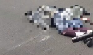 Doc. Korban kecelakaan lalu lintas terlihat berada di lokasi kejadian di kawasan Kebayoran Baru, Jakarta Selatan, Kamis (18/6/2026). Identitas dan kondisi korban pada foto telah disamarkan untuk menghormati privasi serta etika pemberitaan.