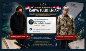 Doc. Eko Wahyu Pramono, S.Tr.P., S.Ak. (kiri) dan Adv. Yulianto Kiswocahyono, S.E., S.H., BKP. (kanan), penulis karya tulis ilmiah berjudul “Dari Disharmoni ke Kepastian: Harmonisasi Pajak dan Akuntansi sebagai Fondasi Daya Saing Investasi Nasional” yang diajukan dalam Lomba Nasional Karya Tulis Ilmiah HUT IKPI ke-61.