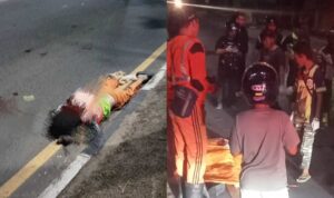 Dok. Petugas kebersihan Dinas Lingkungan Hidup (DLH) Kota Banjarmasin tergeletak di lokasi kejadian setelah diduga menjadi korban tabrak lari saat menjalankan tugas menyapu jalan di kawasan Jalan Brigjen H. Hasan Basri, Kecamatan Banjarmasin Utara, Selasa (30/6/2026) dini hari. Identitas korban tidak ditampilkan secara jelas demi menghormati privasi dan etika jurnalistik.