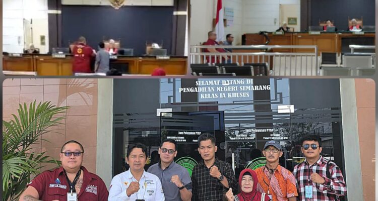 Doc. Kompilasi dokumentasi memperlihatkan rangkaian proses agenda mediasi perkara perdata Nomor 292/Pdt.G/2026/PN Semarang di Pengadilan Negeri Semarang, mulai dari kehadiran para kuasa hukum sebelum persidangan, pelaksanaan tahapan mediasi, hingga foto bersama di depan gedung Pengadilan Negeri Semarang usai agenda mediasi selesai dilaksanakan.