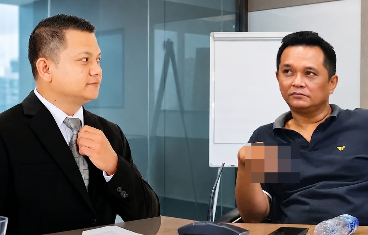 Doc. Praktisi hukum Riski Pristiwanto (kiri) dan Kasatgas Anti Premanisme Kabupaten Situbondo, Saiful Bahri (kanan).