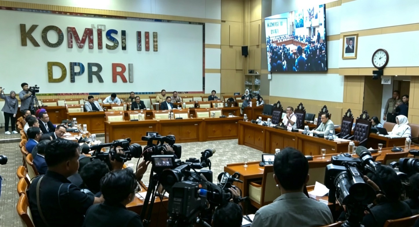 Doc. Foto ilustrasi. Suasana rapat di ruang sidang Komisi III DPR RI. Gambar ini digunakan sebagai ilustrasi pemberitaan mengenai pembahasan Rancangan Undang-Undang (RUU) Perampasan Aset dan bukan merupakan dokumentasi rapat Komisi III DPR RI yang secara khusus membahas RUU Perampasan Aset maupun diambil pada waktu pembahasan agenda tersebut.