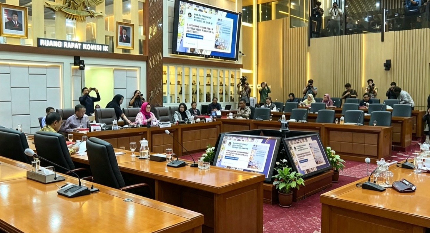Doc. Suasana Rapat Dengar Pendapat (RDP) Komisi IX DPR RI bersama Badan Gizi Nasional (BGN) di Kompleks Parlemen, Senayan, Jakarta, Jumat (17/7/2026). Rapat membahas Laporan Keuangan BGN Tahun Anggaran 2025 yang telah diaudit Badan Pemeriksa Keuangan (BPK), dengan agenda dipimpin Komisi IX DPR RI dan dihadiri perwakilan BGN yang diwakili Wakil Kepala BGN, Agustina Arumsari.