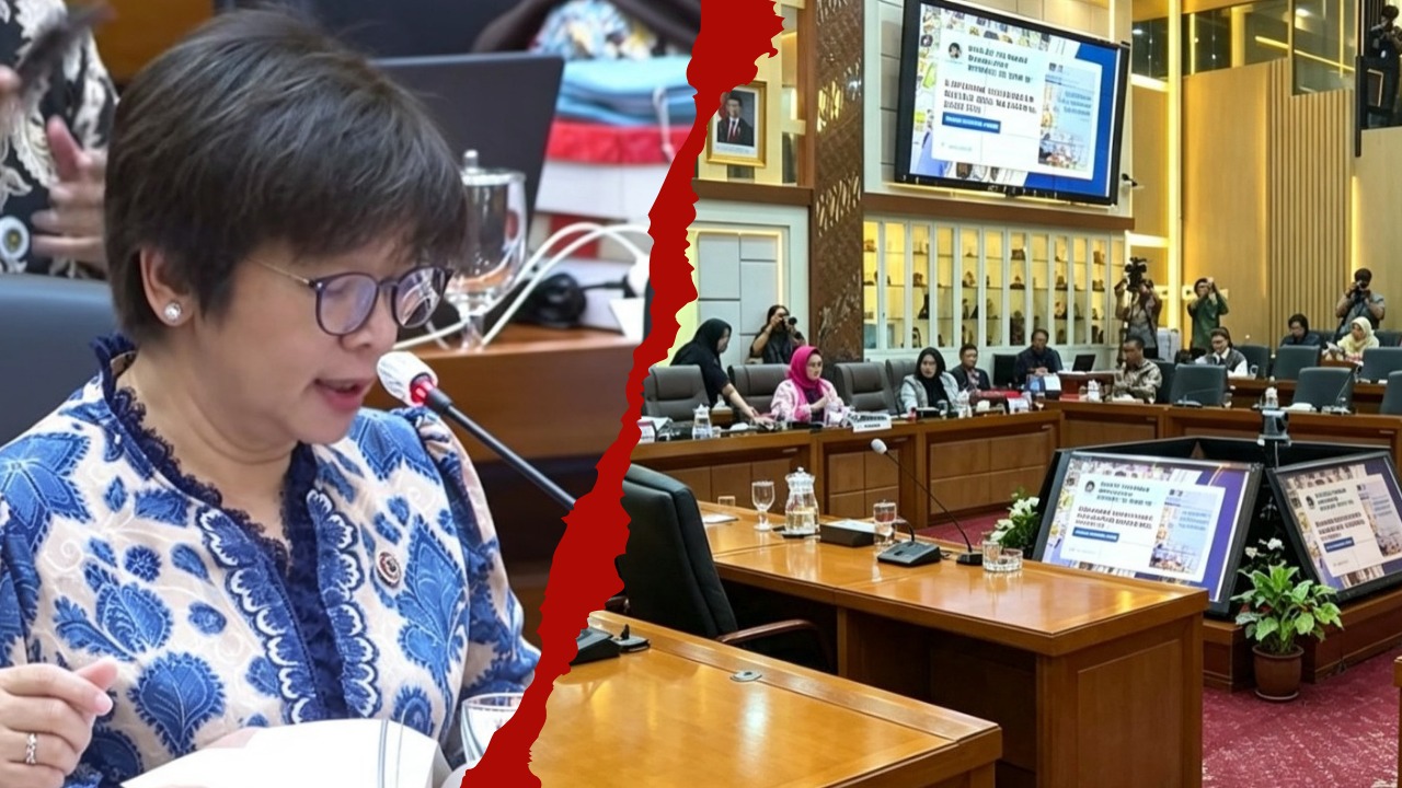 Doc. Kiri: Wakil Kepala Badan Gizi Nasional (BGN), Agustina Arumsari, menyampaikan paparan Laporan Keuangan BGN Tahun Anggaran 2025 dalam Rapat Dengar Pendapat (RDP) bersama Komisi IX DPR RI di Gedung Nusantara I, Kompleks Parlemen, Senayan, Jakarta, Jumat (17/7/2026). Kanan: Suasana Rapat Dengar Pendapat Komisi IX DPR RI bersama jajaran Badan Gizi Nasional (BGN) yang membahas Laporan Keuangan Tahun Anggaran 2025, termasuk penjelasan mengenai tunggakan pembayaran kepada pihak ketiga dan rencana penyelesaiannya melalui mekanisme anggaran Tahun 2026.