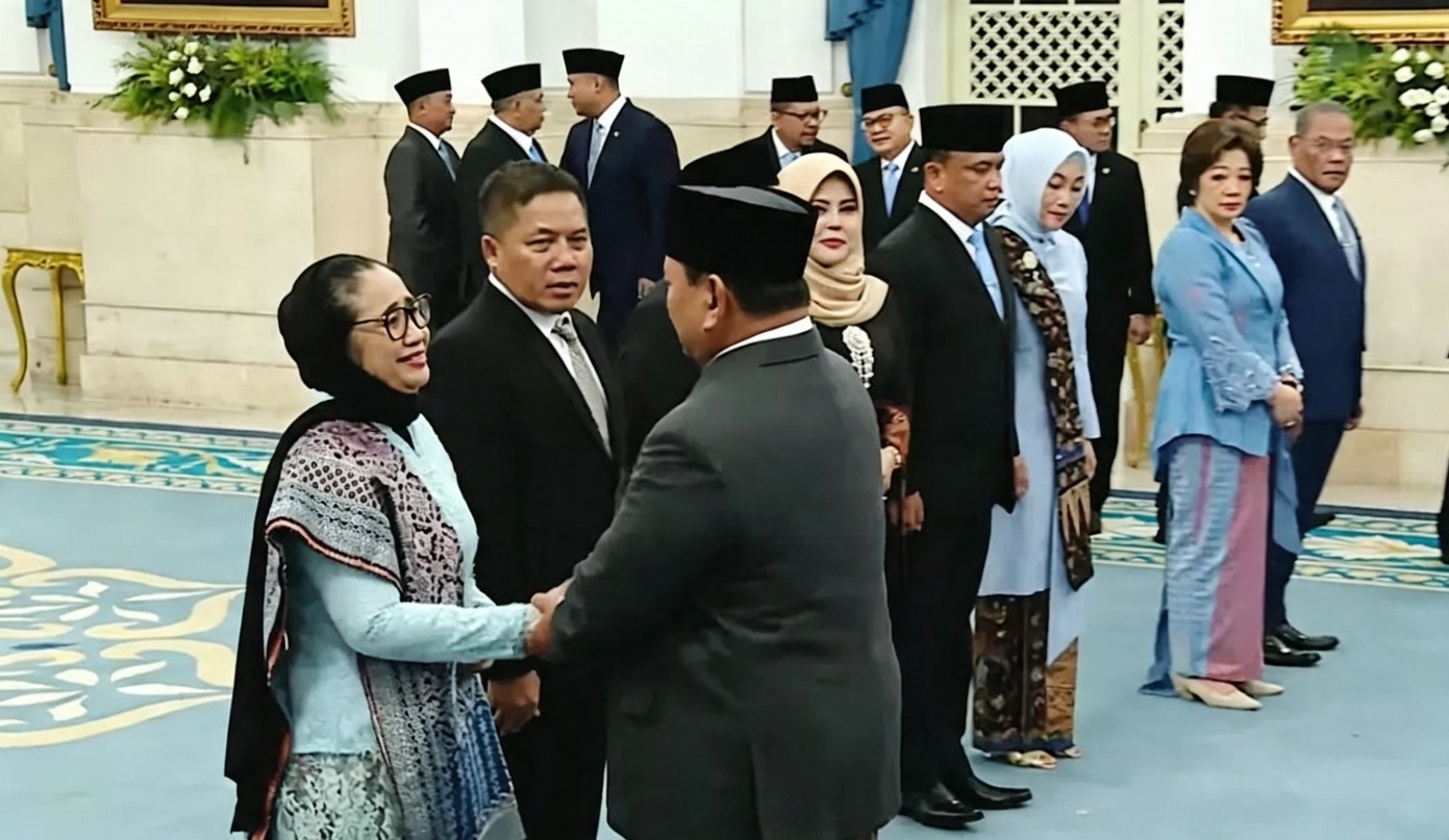 Doc. Dokumentasi saat pelantikan Nanik S. Deyang sebagai Kepala Badan Gizi Nasional (BGN) pada 8 Juni 2026. Foto ini merupakan dokumentasi arsip yang digunakan sebagai ilustrasi pemberitaan terkait pengunduran diri Nanik S. Deyang dari jabatannya pada 22 Juli 2026. (Sumber Foto: Biro Pers, Media, dan Informasi Sekretariat Presiden).