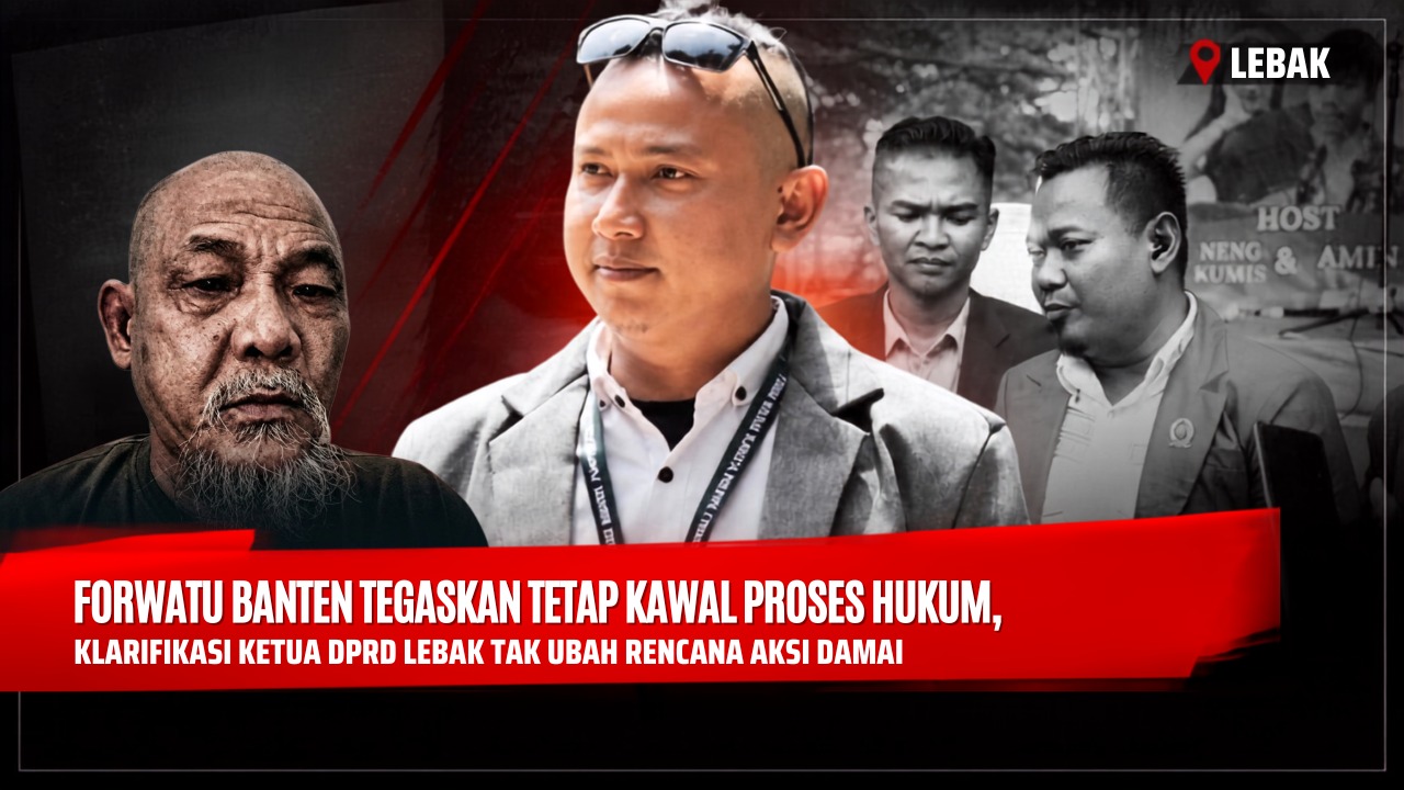 Doc. Kolase foto memperlihatkan Fam Fuk Tjhong alias Uun di bagian depan kiri sebagai pelapor dalam perkara yang sedang ditangani Polda Banten. Di bagian tengah tampak HUMAS FORWATU Banten, Agus, yang menyampaikan sikap organisasi melalui wawancara tertulis kepada Redaksi KawanJariNews.com. Sementara di bagian belakang kanan terlihat Ketua FORWATU Banten, Arwan, yang menyampaikan pernyataan tertulis mengenai sikap FORWATU Banten terhadap proses penegakan hukum serta klarifikasi Ketua DPRD Kabupaten Lebak. Seluruh pihak yang ditampilkan merupakan narasumber atau pihak yang berkaitan dengan substansi pemberitaan.