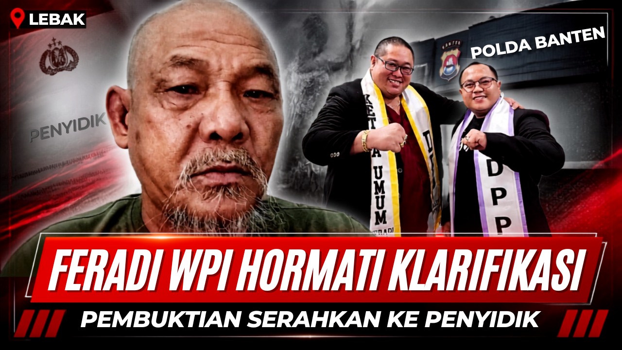 Doc. Kloase menampilkan Fam Fuk Tjhong alias Uun di bagian depan, dengan Ketua Umum FERADI WPI Adv. Donny Andretti dan Ketua Tim Advokasi FERADI WPI Revan Pratama Wijaya, S.H. pada bagian belakang. Ilustrasi ini digunakan semata-mata untuk menggambarkan hubungan antara korban dan tim pendamping hukum dalam pemberitaan mengenai perkembangan proses penyidikan perkara di Polda Banten. Foto tidak dimaksudkan untuk menunjukkan adanya pernyataan bersama pada saat pengambilan gambar maupun memberikan kesan bahwa ketiganya berada dalam satu peristiwa serta lokasi yang sama.
