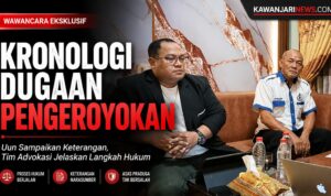 Doc. Fam Fuk Tjhong alias Uun (kanan) bersama Ketua Tim Advokasi Revan Pratama Wijaya, S.H. (kiri), saat memberikan keterangan kepada Redaksi KAWANJARINEWS.COM dalam wawancara eksklusif mengenai kronologi peristiwa yang dilaporkan, langkah pendampingan hukum, serta perkembangan penanganan perkara yang saat ini masih diproses oleh Direktorat Reserse Kriminal Umum Polda Banten.