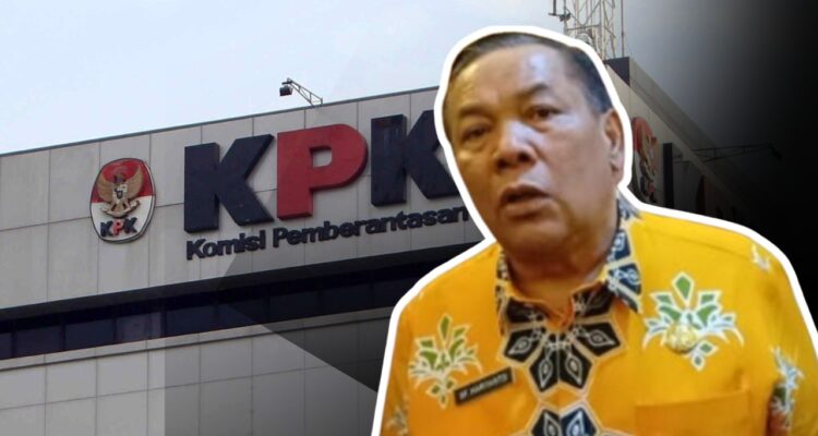 Doc. Tampak depan sosok yang merepresentasikan Plt Gubernur Riau dengan latar belakang Gedung Komisi Pemberantasan Korupsi (KPK) di Jakarta. Gambar ini merupakan ilustrasi visual yang dibuat untuk mendukung pemberitaan dan bukan dokumentasi peristiwa, foto asli, maupun menggambarkan kondisi faktual saat pemeriksaan berlangsung. Digunakan semata-mata untuk kepentingan ilustrasi berita.