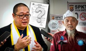 Doc. Kloase foto: Ketua Umum FERADI WPI Adv. Donny Andretti (kiri) menuntut transparansi dari Polda Banten terkait penanganan perkara yang dilaporkan oleh Uun (kanan). Donny menegaskan bahwa Surat Pemberitahuan Perkembangan Hasil Penyidikan (SP2HP) adalah hak mutlak pelapor. (ilustrasi: KawanJariNews.com).