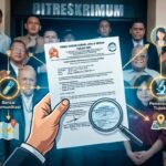 Doc. Penyerahan Berkas Hukum: Tim kuasa hukum bersama jajaran saat menyerahkan berkas dan dokumen resmi di depan gedung Ditreskrimum usai menyelesaikan agenda penanganan perkara, Senin (10/8/2026). Penyerahan dokumen ditandai dengan tanda terima resmi sebagai bukti kelengkapan penanganan kasus. (ilustrasi: KawanJariNews.com).