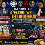 Doc. Flayer Pesta Rakyat FERADI WPI “Berbagi Kebaikan” yang akan digelar pada Sabtu, 22 Agustus 2026 di Komplek TWP TNI AL, Jalan Teluk Langsa, Desa Ciangsana, Kecamatan Gunung Putri, Kabupaten Bogor. Kegiatan tersebut menghadirkan konsultasi hukum gratis, santap malam gratis, hiburan musik, serta ratusan hadiah bagi masyarakat.