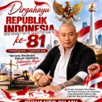 Doc. Flayer ucapan HUT ke-81 Kemerdekaan Republik Indonesia dari Suwanto, S.H., M.H., yang juga Pimpinan Firma Hukum Suwan Justice dan Wakil Ketua Umum Eksekutif Nasional FERADI WPI. Dalam pesannya, Suwanto mengangkat tema “Keadilan Bukan Sekadar Profesi, Tetapi Kehormatan dan Pengabdian untuk Negeri” serta mengajak masyarakat menjaga persatuan dan mengisi kemerdekaan melalui pengabdian bagi bangsa.