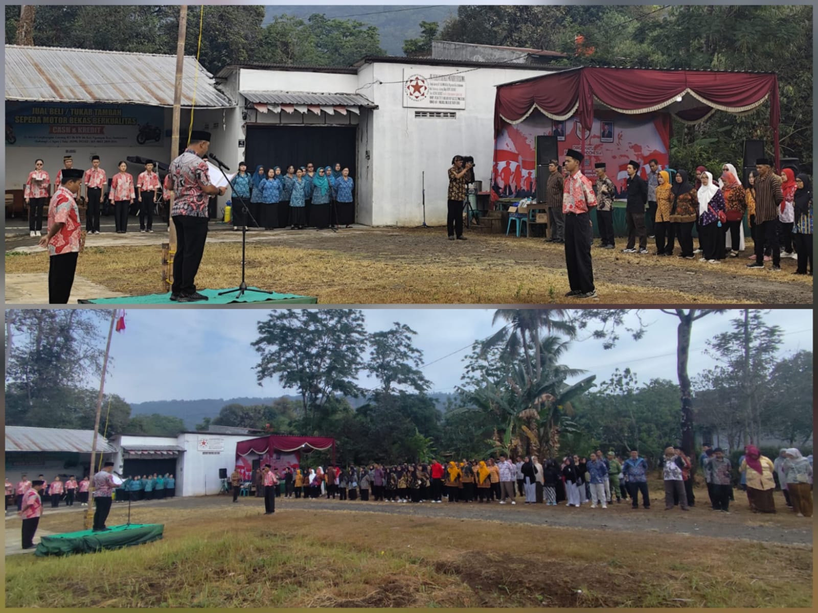 Doc. Warga Lingkungan Garung RT 001 hingga RT 006 mengikuti upacara peringatan HUT ke-81 Kemerdekaan Republik Indonesia, Senin (17/8/2026). Upacara berlangsung tertib dan khidmat serta turut dihadiri Agus Polenk sebagai perwakilan Subur Jaya Lawfirm–FERADI WPI.