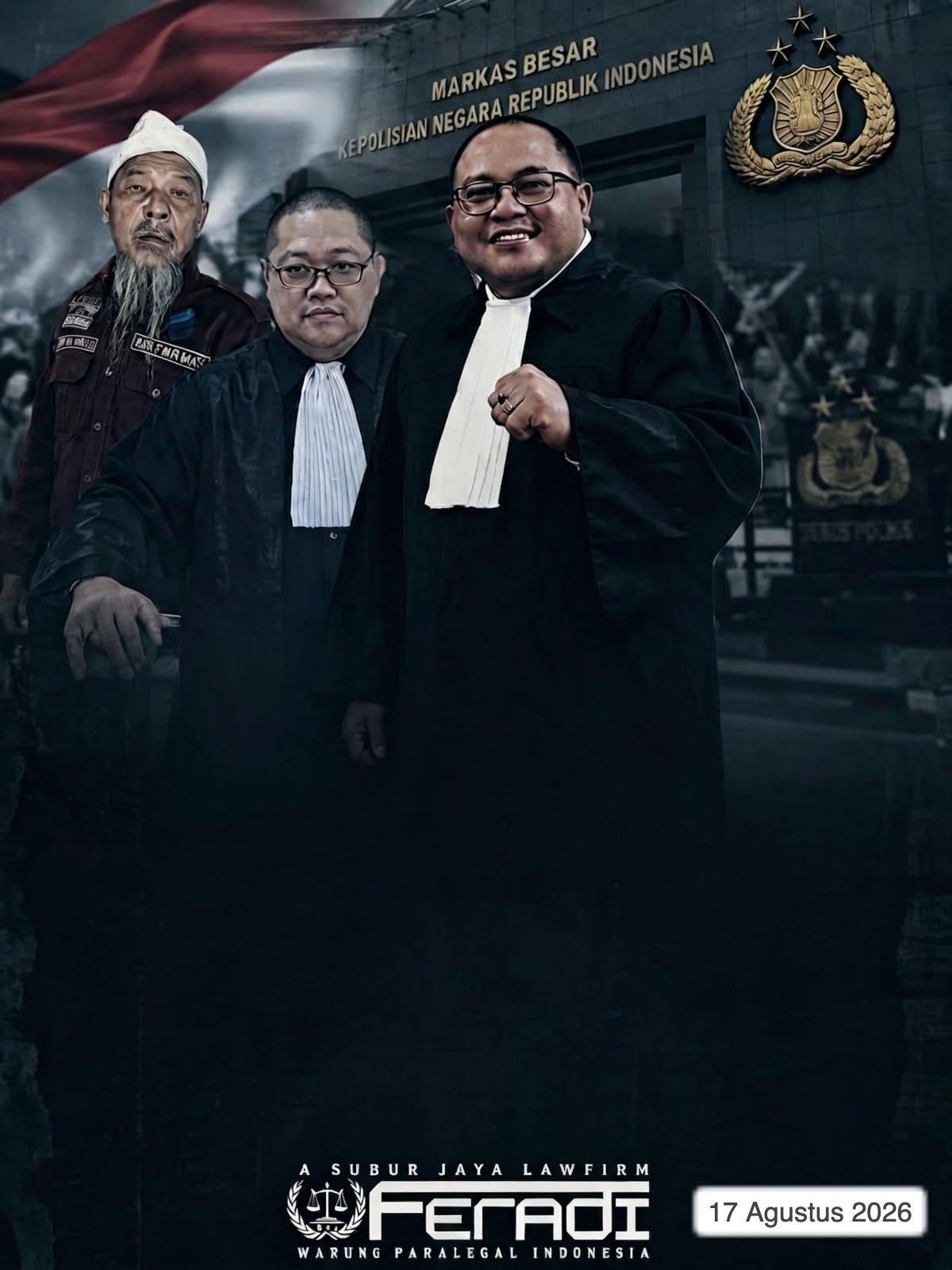 Doc. Fam Fuk Tjhong alias Uun bersama Ketua Umum FERADI WPI sekaligus Pimpinan Subur Jaya Lawfirm, Adv. Donny Andretti, dan Ketua Tim Advokasi Uun, Revan Pratama Wijaya, dalam pengawalan upaya hukum terkait perkara dugaan pengeroyokan dan penculikan yang sedang ditangani Polda Banten. Tim advokasi menyatakan akan mendampingi Uun menyampaikan pengaduan kepada Kapolri dan Kabareskrim serta meminta proses penanganan perkara mendapat pengawasan sesuai kewenangan dan ketentuan hukum yang berlaku.