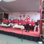 Doc. Wali Kota Semarang Agustina Wilujeng Pramestuti menyampaikan sambutan dalam kegiatan Generus Fun (Gfun) 2026 dan jalan sehat yang digelar di kompleks Masjid Al-Wali, Kota Semarang, Sabtu, 30 Agustus 2026.