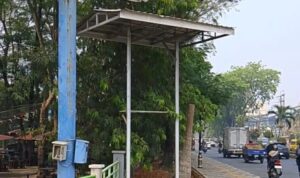 Doc. Titik lokasi penempatan monitor Air Quality Monitoring System (AQMS) milik Dinas Lingkungan Hidup (DLH) Kota Banjarmasin sebelum dilaporkan hilang. Lokasi tersebut merupakan bagian dari sarana pemantauan kualitas udara di Kota Banjarmasin.