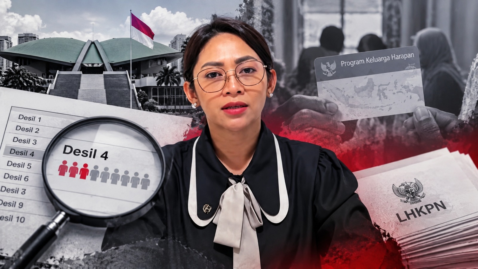 Doc. Anggota DPR RI Eva Stefani Rataba dalam ilustrasi pemberitaan terkait pencatatan data sosial ekonomi yang menempatkan namanya pada desil 4. Persoalan tersebut kemudian diklarifikasi setelah Kementerian Sosial menyatakan Eva tidak pernah menerima bantuan sosial dan status datanya diperbarui menjadi desil 10.