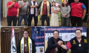 Doc. Dokumentasi aktivitas Benni Rusli bersama jajaran FERADI WPI dalam berbagai kegiatan organisasi dan penguatan pendampingan hukum. Dalam dokumentasi tersebut, Benni tampak mengenakan atribut FERADI WPI saat mengikuti kegiatan organisasi serta berinteraksi bersama jajaran pengurus sebagai bagian dari perjalanan dan kiprahnya di lingkungan FERADI WPI.
