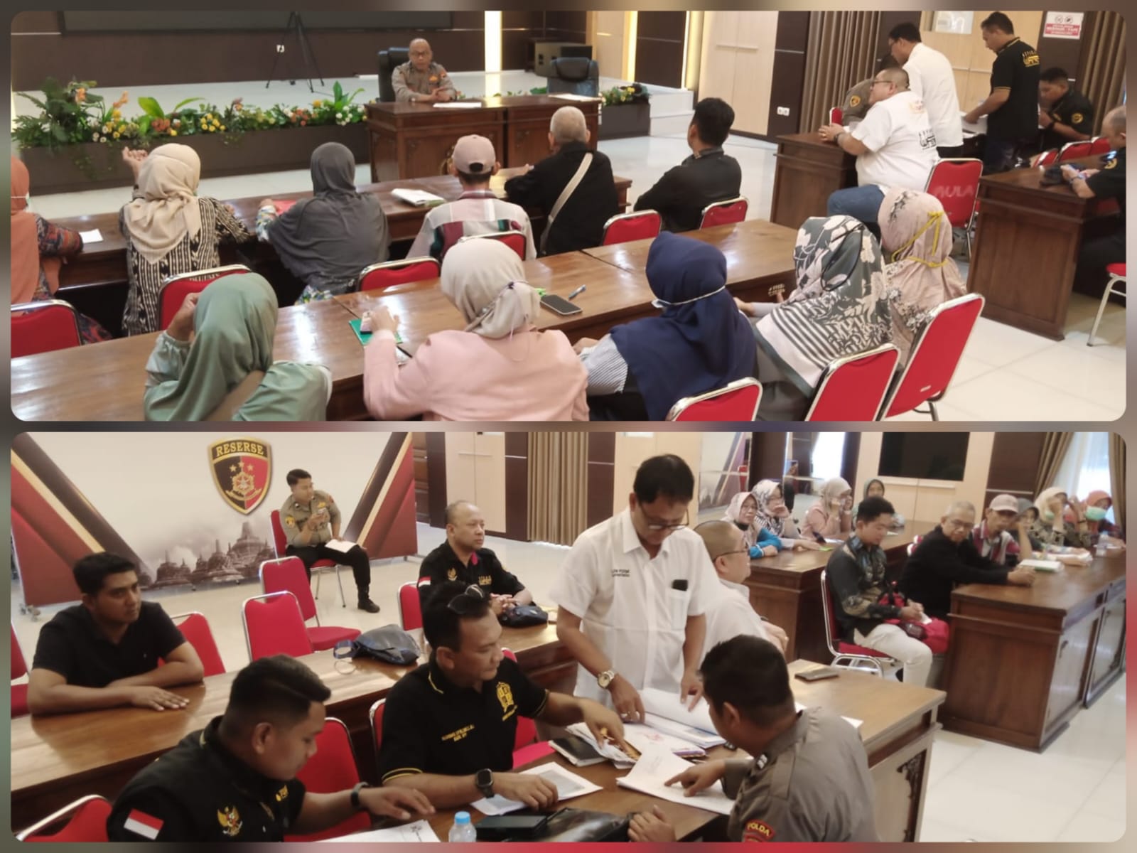 Doc. Tim hukum FERADI WPI bersama Subur Jaya Lawfirm mendampingi para anggota/nasabah BMT Dinar Mulia Karanganyar saat proses penyampaian laporan dugaan tindak pidana di Ditreskrimsus Polda Jawa Tengah, Semarang, Senin (14/9/2026). Para pelapor menyampaikan keterangan dan kronologi terkait persoalan pencairan simpanan yang mereka klaim menimbulkan kerugian sekitar Rp7 miliar.