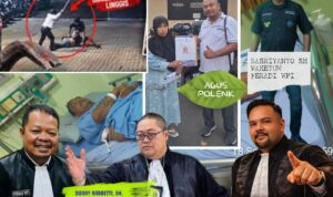 Penanganan Dugaan Kekerasan di Parkiran Benang Raja, Tim Advokasi Minta Penyidik Bertindak Berdasarkan Alat Bukti Doc. Foto kompilasi para kuasa hukum dan tim advokasi dari masing-masing pihak dalam perkara dugaan kekerasan terhadap M. Sholeh Abdullah Ali R. di area parkir Toko Benang Raja, Salatiga. Para advokat menyampaikan pandangan dan pendampingan hukum terkait penanganan perkara, termasuk dorongan agar proses hukum dilakukan berdasarkan alat bukti, keterangan saksi, rekaman CCTV, serta bukti medis, sementara pihak keluarga Fujiyanto melalui kuasa hukumnya juga menyatakan komitmen untuk mengupayakan penyelesaian melalui mekanisme Restorative Justice (RJ). Foto merupakan dokumentasi/kompilasi untuk kepentingan pemberitaan.
