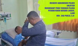 Penanganan Dugaan Kekerasan di Benang Raja, Tim Advokasi Minta Polres Salatiga Segera Beri Kejelasan Doc. Kuasa hukum dan tim advokasi FERADI WPI–Subur Jaya Law Firm saat membesuk M. Sholeh Abdullah R. yang masih menjalani perawatan di RSUD Salatiga, Selasa (22/9/2026). Kunjungan tersebut dilakukan untuk memberikan dukungan kepada korban sekaligus memantau kondisi dan perkembangan penanganan perkara dugaan kekerasan yang terjadi di area parkir Toko Benang Raja, Salatiga.
