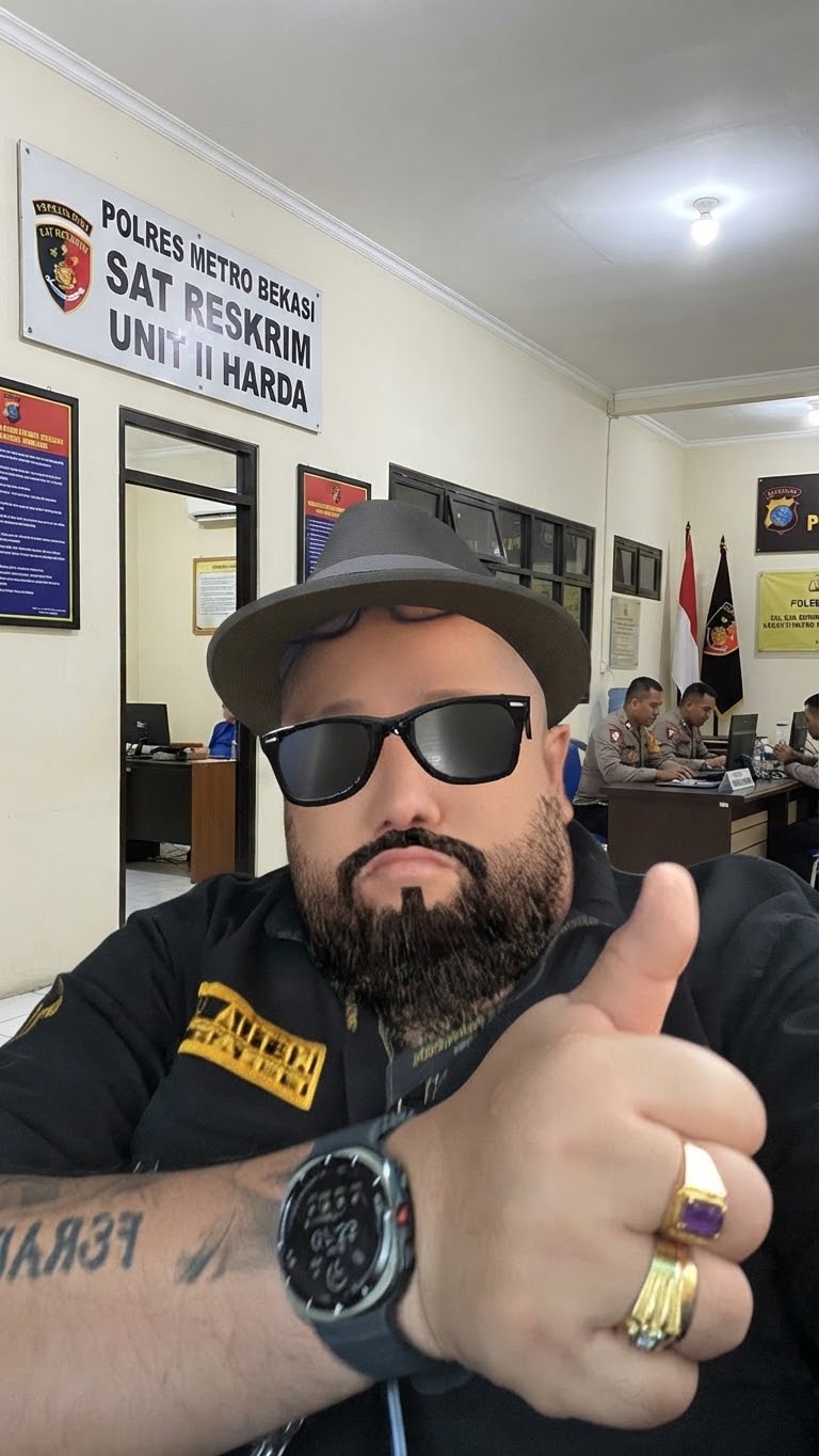 Doc. Ketua Umum FERADI WPI sekaligus kuasa hukum Hairil Tami, Adv. Donny Andretti, menyampaikan apresiasi terhadap kinerja Unit II Harda Polres Metro Bekasi dalam penanganan aduan kliennya, Minggu (27/9/2026). Donny secara khusus menilai penyidik A. Rifai telah menangani perkara tersebut dengan baik dan menyatakan keyakinannya terhadap proses hukum yang berjalan.
