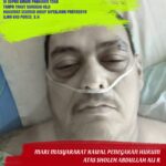 Doc. M. Sholeh Abdullah R. saat menjalani perawatan di rumah sakit di Salatiga, Rabu (30/9/2026), setelah mengalami dugaan kekerasan di area parkir Toko Benang Raja pada 12 September 2026. Dalam foto, korban tampak masih menjalani perawatan dengan bantuan alat medis dan oksigen. Kondisi medis yang terlihat dalam foto merupakan bagian dari proses perawatan korban dan tidak menjadi kesimpulan medis redaksi.