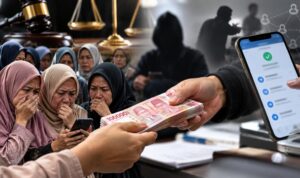 Doc. Ilustrasi dugaan persoalan investasi yang melibatkan aliran dana antarindividu, penerimaan transfer melalui rekening pribadi, serta dampak kerugian terhadap para investor perempuan. Visual ini menggambarkan pentingnya penelusuran aliran dana dan pembuktian peran setiap pihak dalam proses hukum. Foto merupakan ilustrasi, bukan dokumentasi korban atau perkara tertentu.