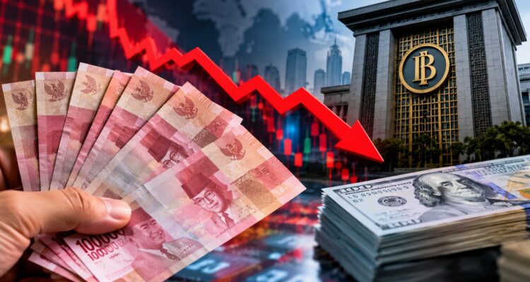 Doc. Ilustrasi pelemahan nilai tukar rupiah terhadap dolar Amerika Serikat (AS) yang menembus level Rp18.000 per dolar AS pada perdagangan 16 Oktober 2026. Visualisasi ini menggambarkan tekanan terhadap rupiah di tengah dinamika pasar keuangan global serta upaya Bank Indonesia menjaga stabilitas nilai tukar melalui intervensi pasar. Foto merupakan ilustrasi, bukan dokumentasi langsung aktivitas perdagangan valuta asing.