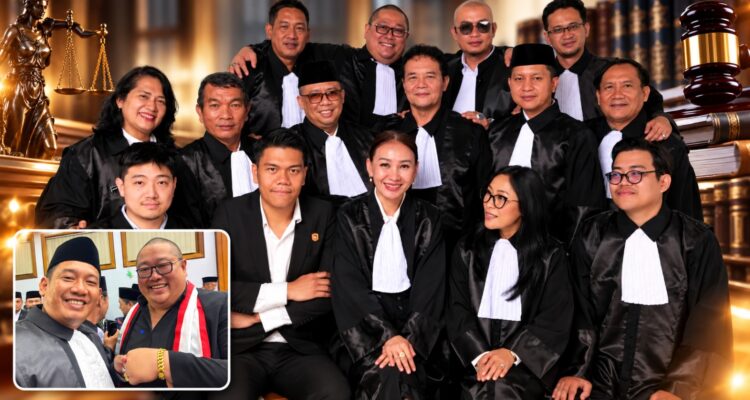 Doc. Kolase foto memperlihatkan jajaran advokat FERADI WPI dalam satu potret bersama, serta dokumentasi Ketua Umum FERADI WPI, Adv. Donny Andretti, bersama Advokat Dedy Ferdiyanto, S.H. (foto sisipan). FERADI WPI menyatakan telah membentuk tim advokasi untuk mendampingi dan mengawal perkara hukum yang dihadapi Dedy terkait laporan dugaan penipuan dan/atau penggelapan di Ditreskrimum Polda Metro Jaya.
